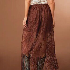 Stirling & Stitch Lace Fringe Skirt from the Buckle